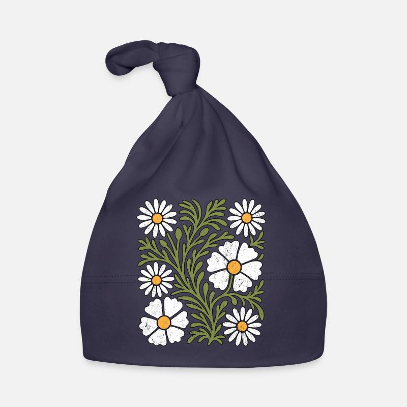 Boho Gänseblümchen Baby Bio-Mütze