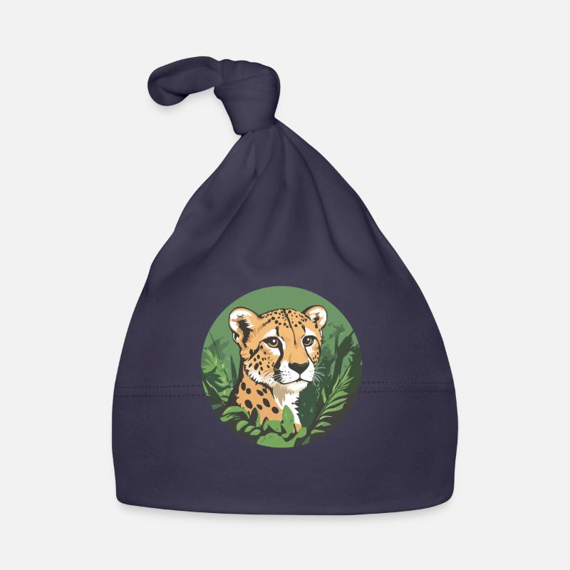 Guépard dans la jungle Bonnet bio Bébé