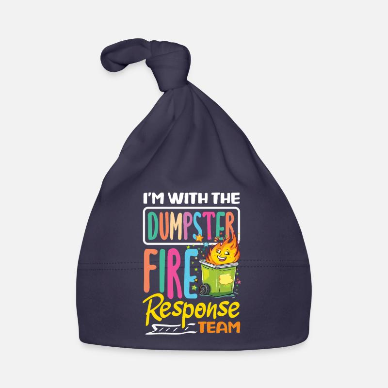 Dumpster Fire Response Team Leader Organic Baby Cap