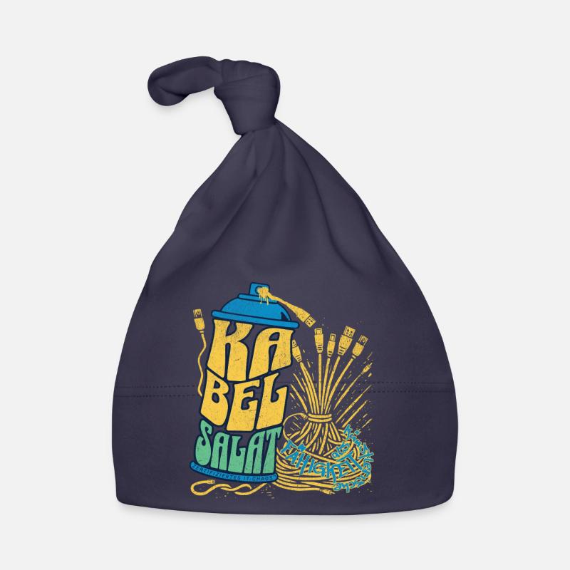 L’encombrement des câbles comme compétence artistique - Bonnet bio Bébé - marine