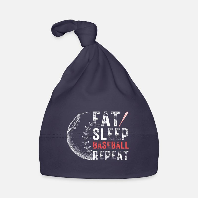 Fan de baseball disant équipe de baseball Bonnet bio Bébé