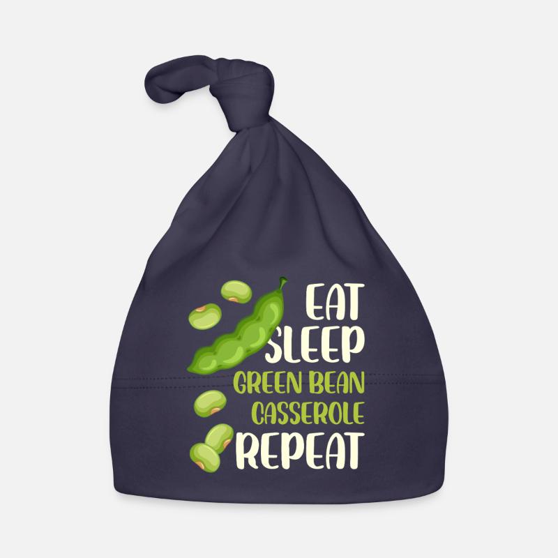 Eat Sleep Casserole de haricots verts Design Bonnet bio Bébé
