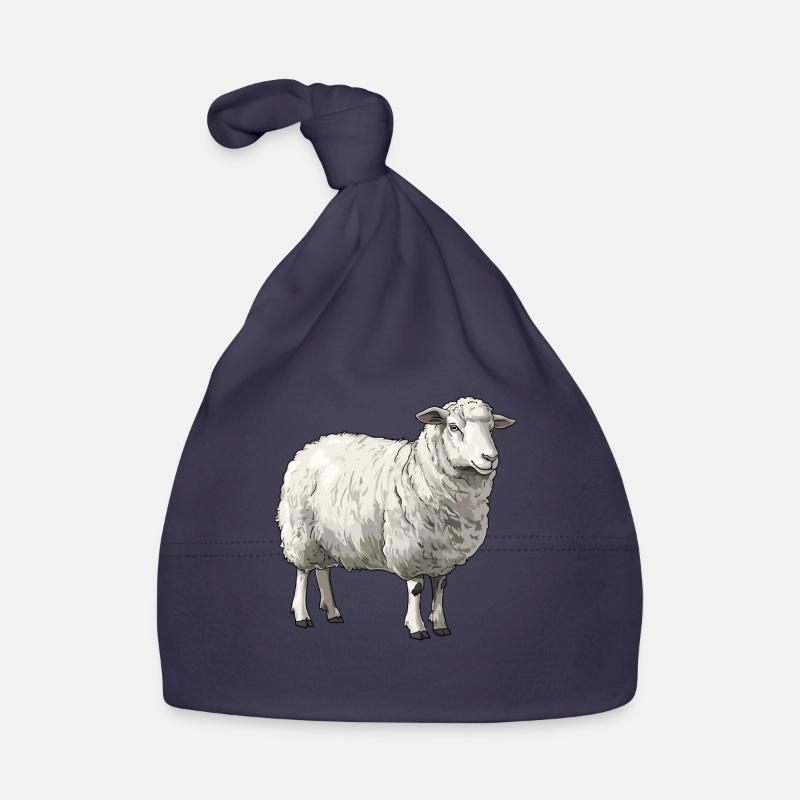 Schafe Schaf Baby Bio-Mütze
