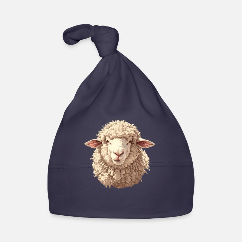 Schafe Schaf Baby Bio-Mütze