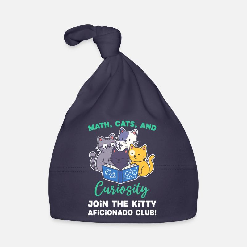 Math Cats Chat Lover Enseignant Étudiant Bonnet bio Bébé