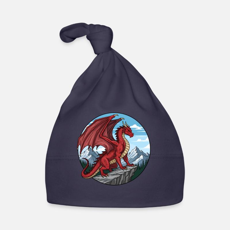 Red Cliff Dragon Organic Baby Cap