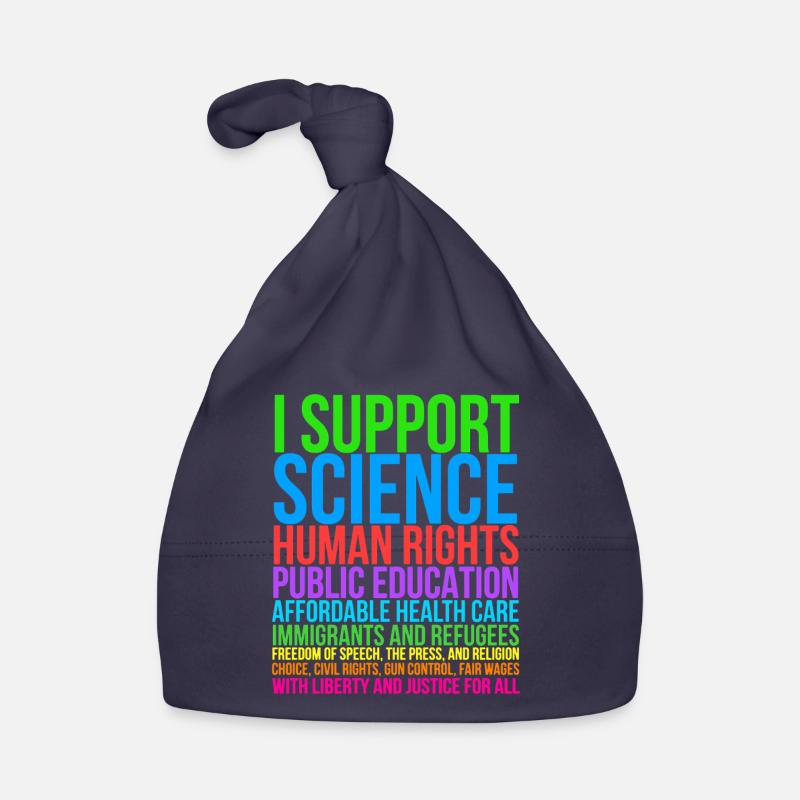 I Support Science Organic Baby Cap