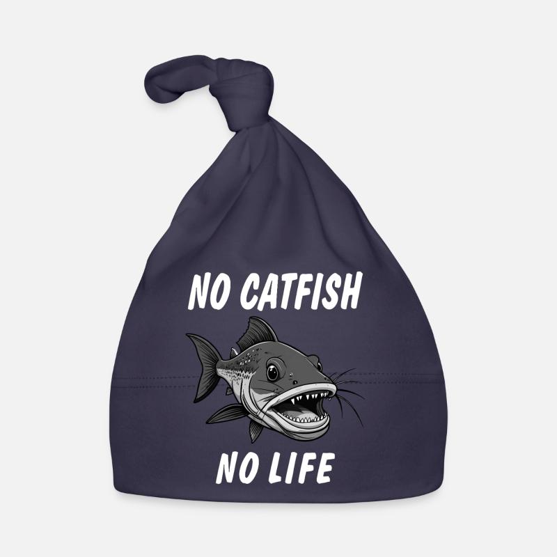 PAS DE POISSON-CHAT, PAS DE VIE - Bonnet bio Bébé - marine