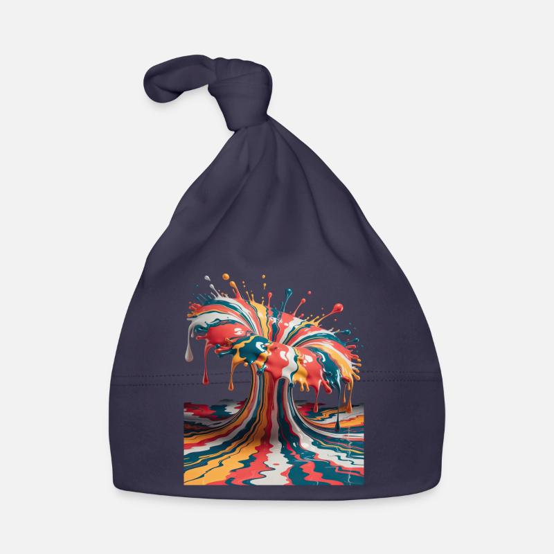 Regenbogen-Farbexplosion Baby Bio-Mütze
