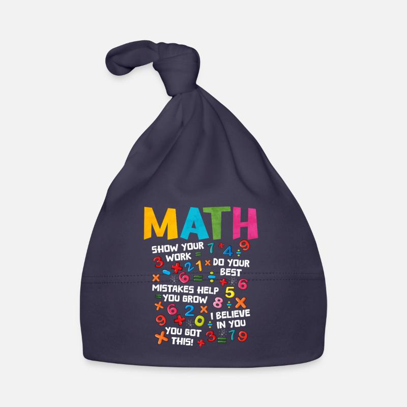 Mathe Baby Bio-Mütze