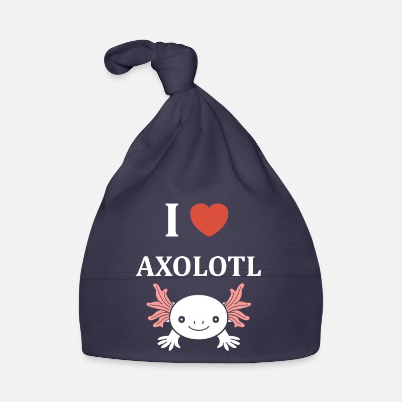 axolotl - Bonnet bio Bébé - marine