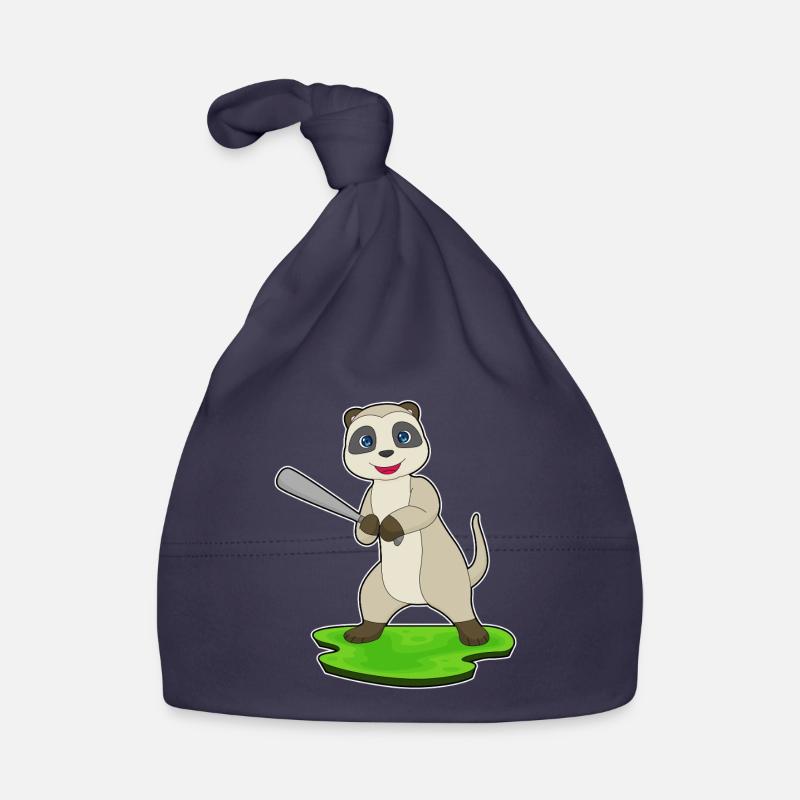 Erdmännchen Baseball Baseballschläger Baby Bio-Mütze