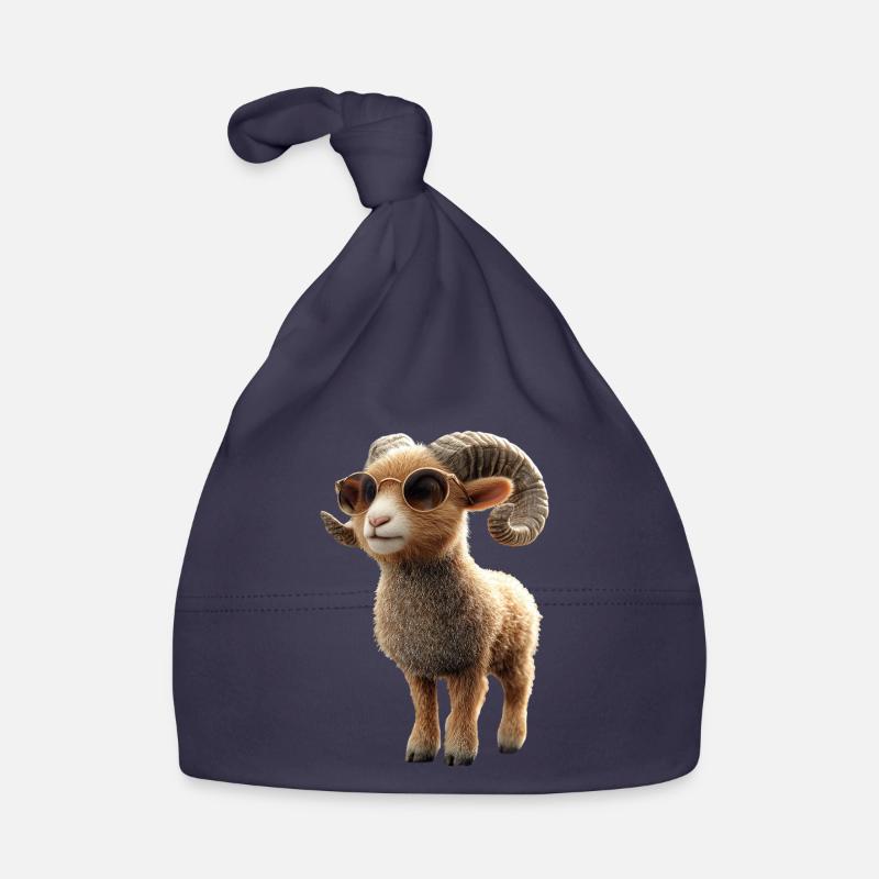 Aries mouflon Aries Wild Sheep Male Sheep Organic Baby Cap