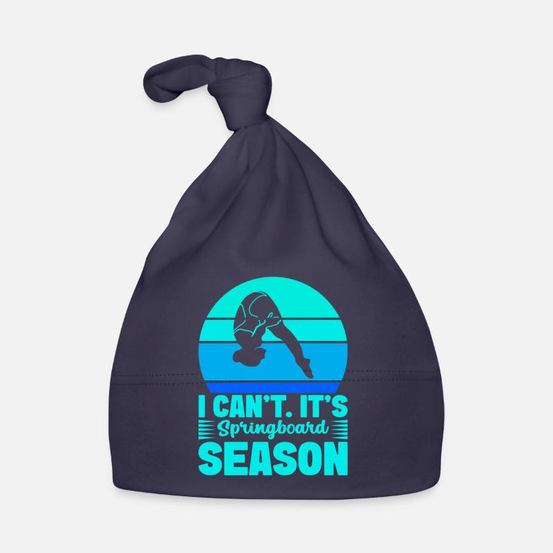 Diving diving board Organic Baby Cap