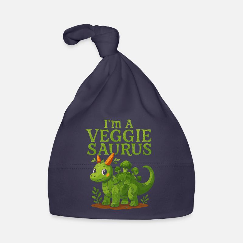 Ich bin ein Veggie-Saurus - Baby Bio-Mütze - Navy