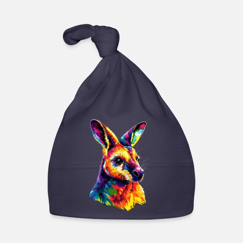 Wallaby Australia Outback Wild Sweet Kangaroo Organic Baby Cap