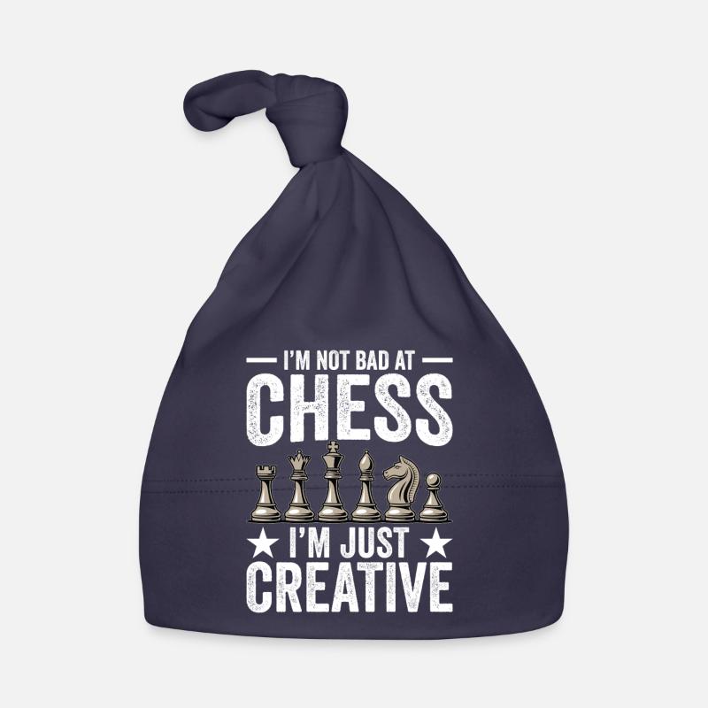 Strategy Game Chess - Bad In Chess Creative Organic Baby Cap
