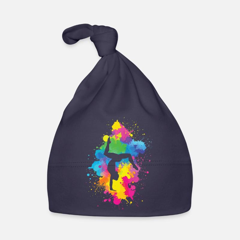 Acrobaties avec explosion de couleurs Bonnet bio Bébé
