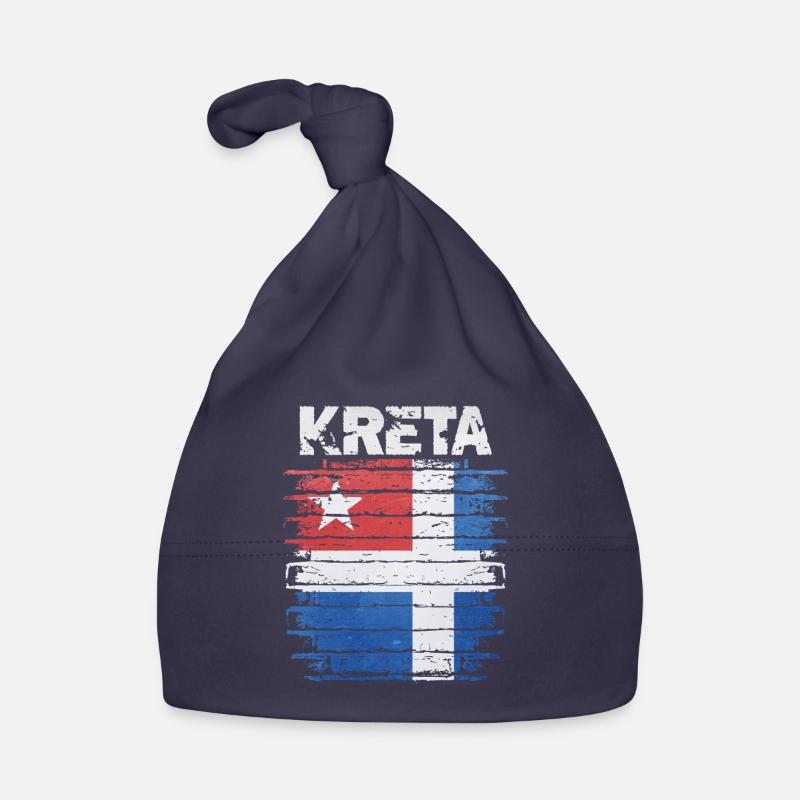 Drapeau de la Crète Impression d’art Bonnet bio Bébé