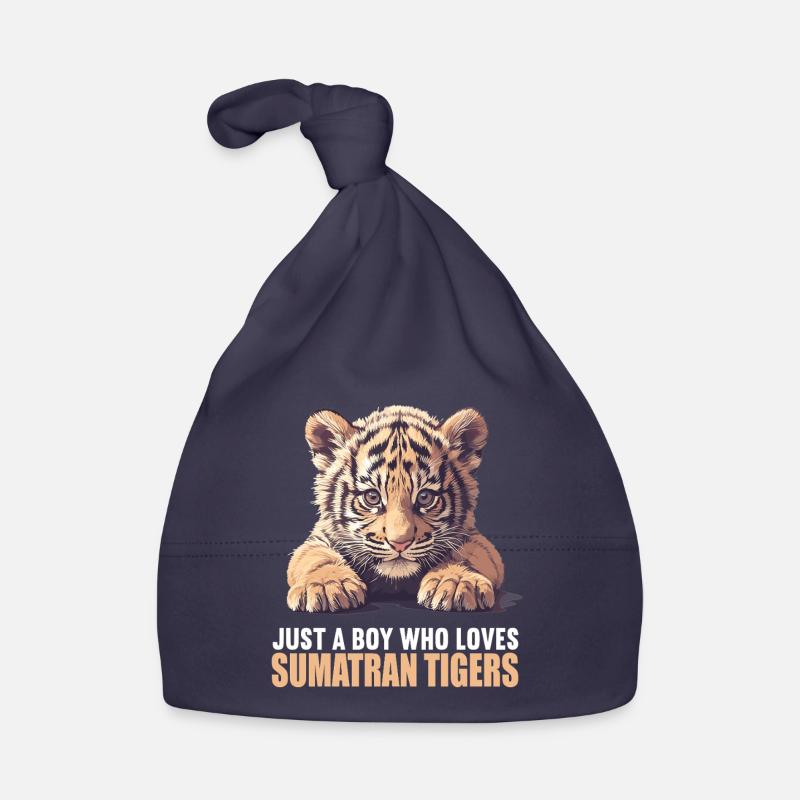 Sumatra-Tiger Baby Bio-Mütze
