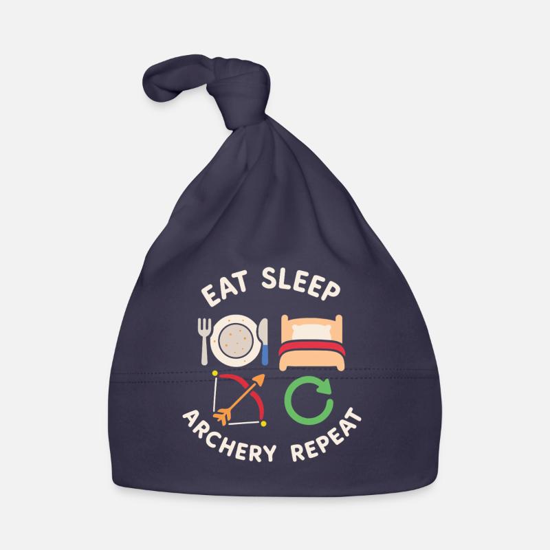 Eat Sleep Archery Repeat Funny Bogenschütze Bogen Baby Bio-Mütze