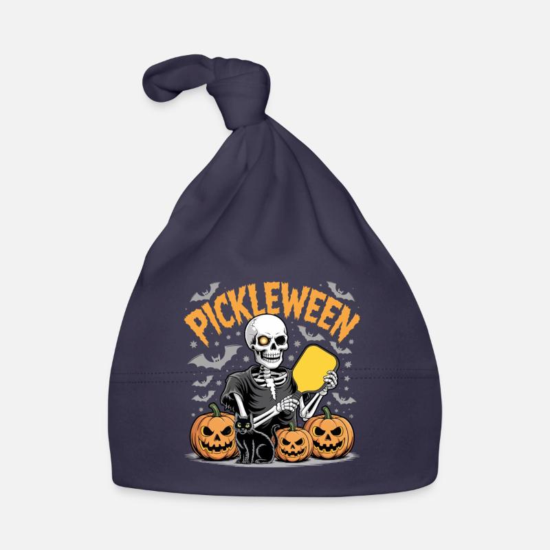 Pickleween Pickleball Player Funny Halloween Organic Baby Cap
