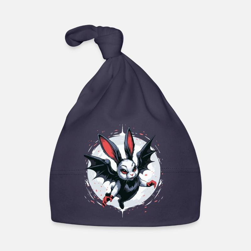 Lapin Noir Vampire Crête Vampire Vampire Bonnet bio Bébé