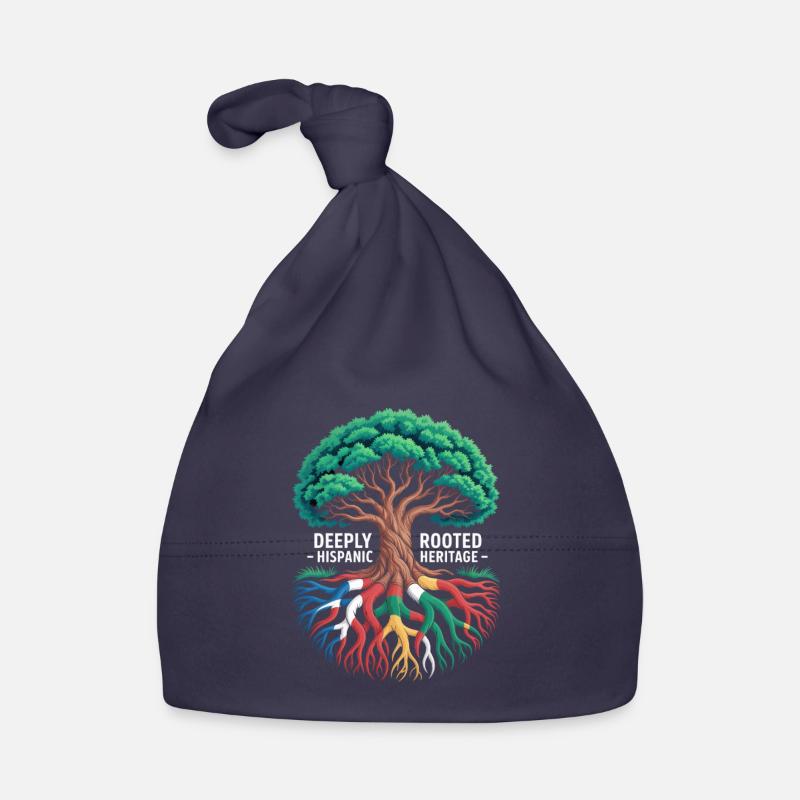 Deeply Rooted Hispanic Heritage Roots Tree Organic Baby Cap