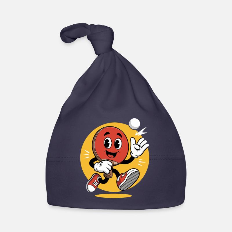 Conception de dessin animé de tennis de table Bonnet bio Bébé