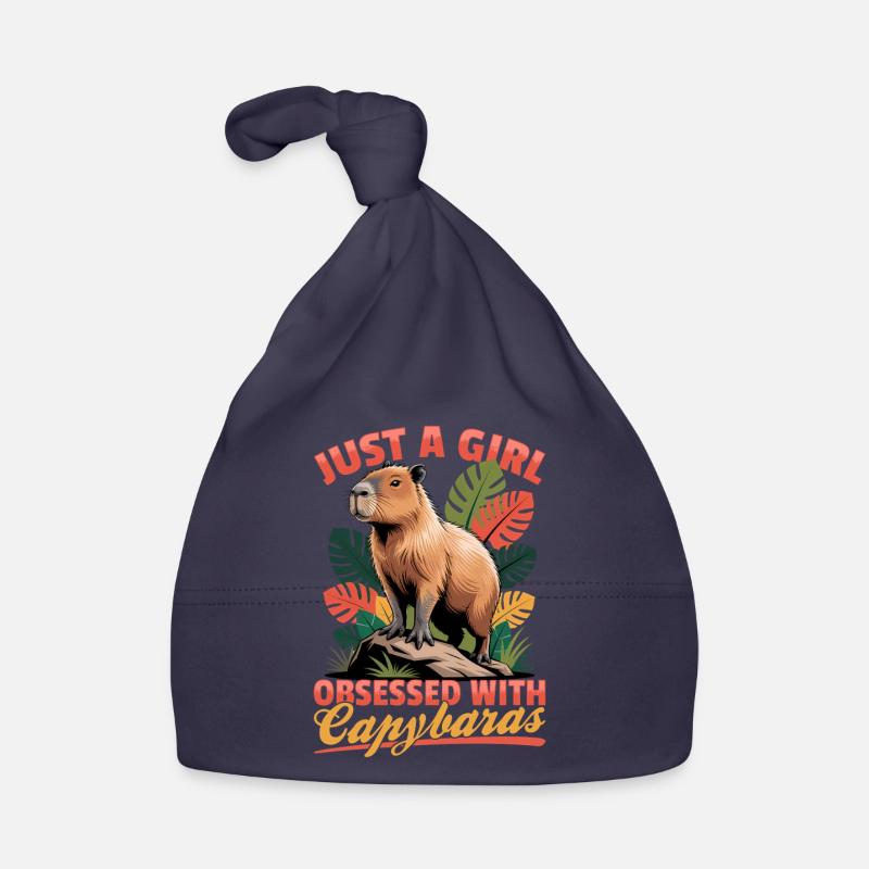 Funny Capybara Baby Bio-Mütze