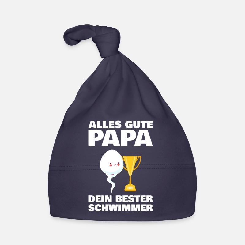 Alles Gute Papa wünscht dir dein bester Schwimmer Baby Bio-Mütze