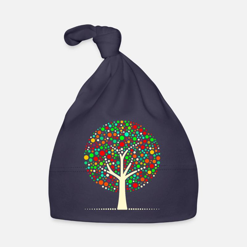 Arbre à points coloré Bonnet bio Bébé