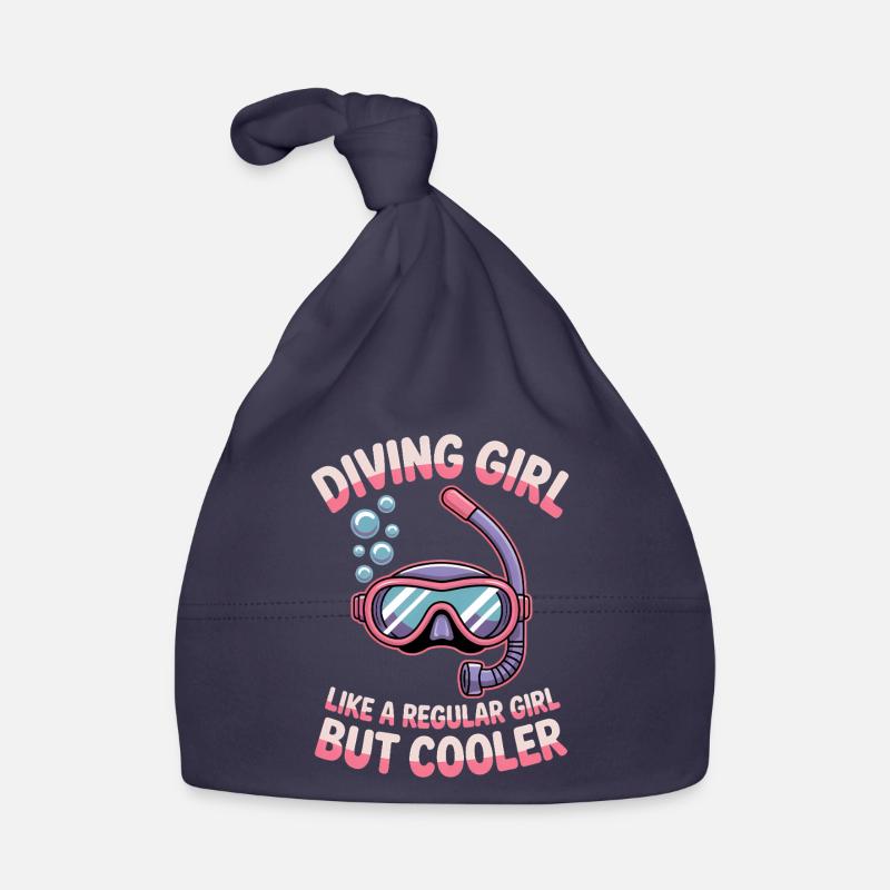 Tauchen Spruch Mädchen Lustiges Tauchen Geschenk Baby Bio-Mütze