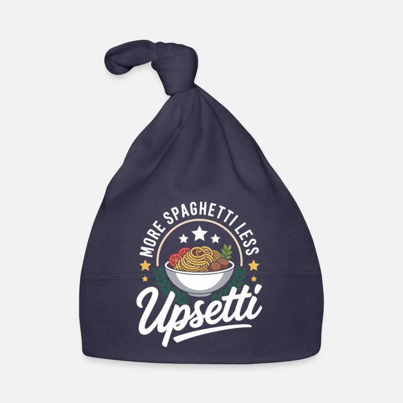 More spaghetti, less upsetti Organic Baby Cap