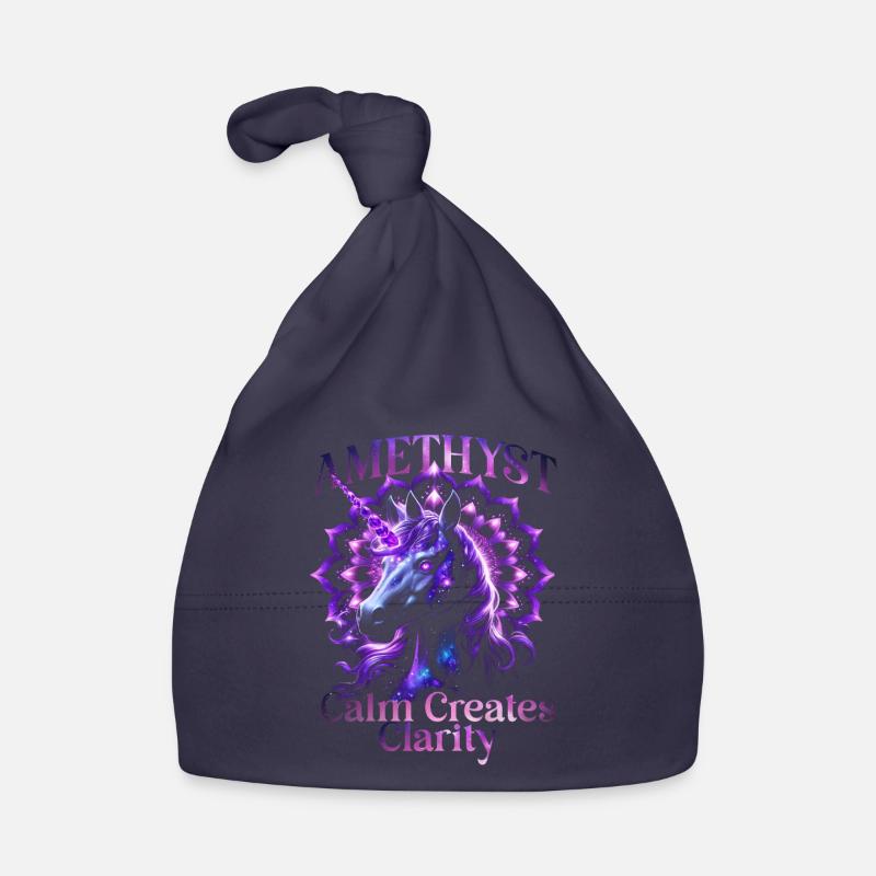 Pierre de naissance Améthyste de février Bonnet bio Bébé