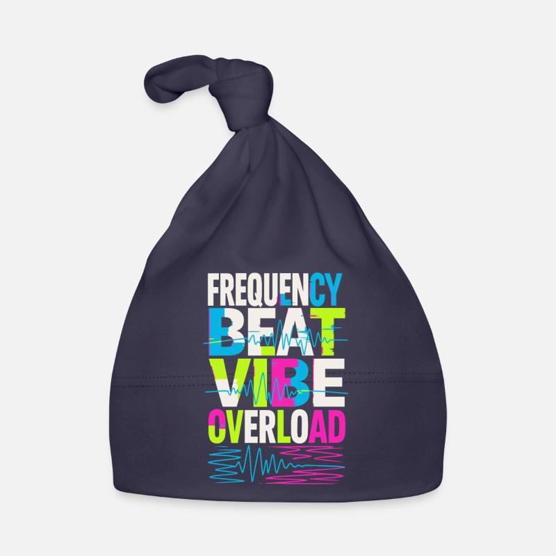 Conception de surcharge de fréquence Beat Vibe Bonnet bio Bébé