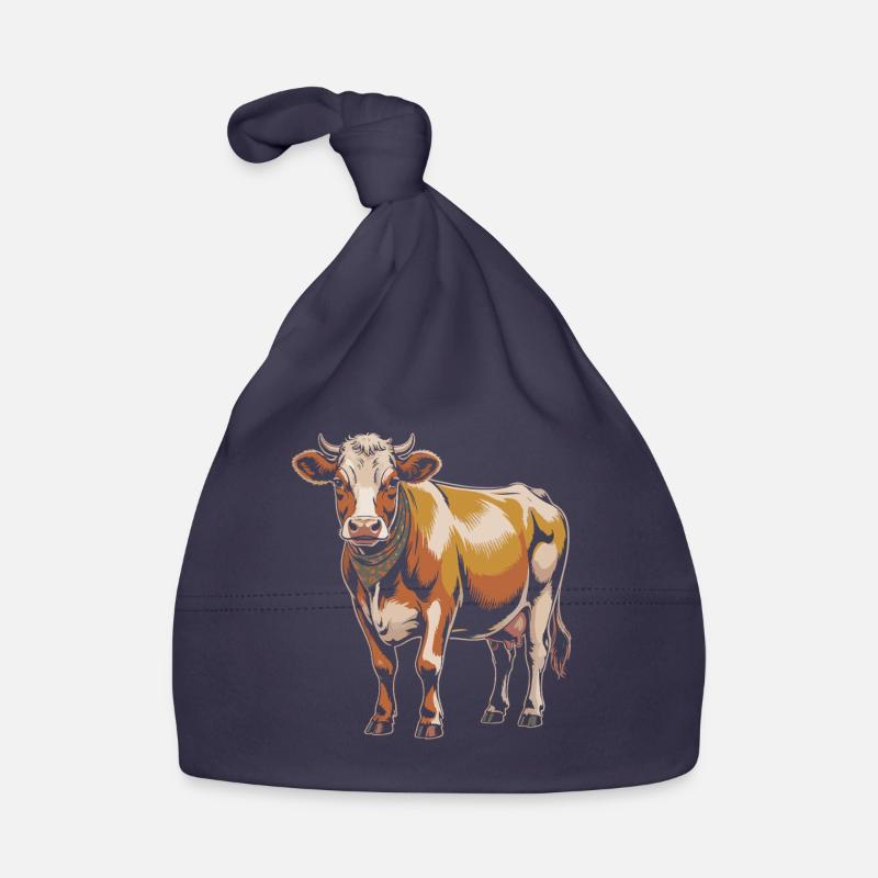 Cow Cows Organic Baby Cap
