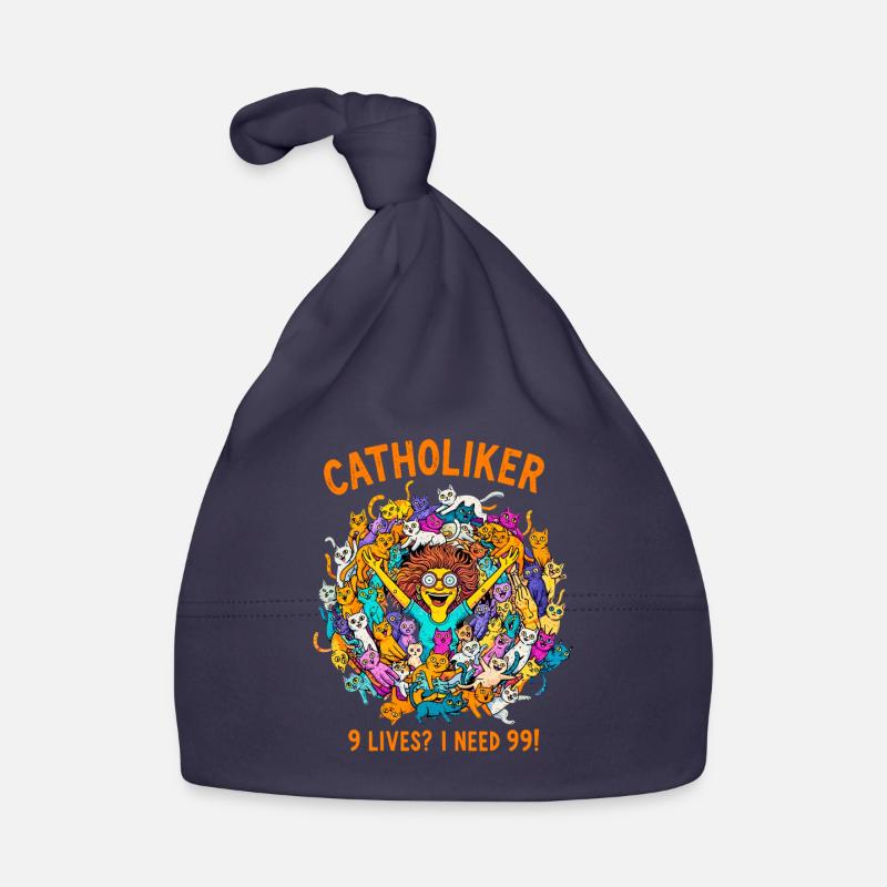 Catzoholic - Juste un chat de plus ! Bonnet bio Bébé