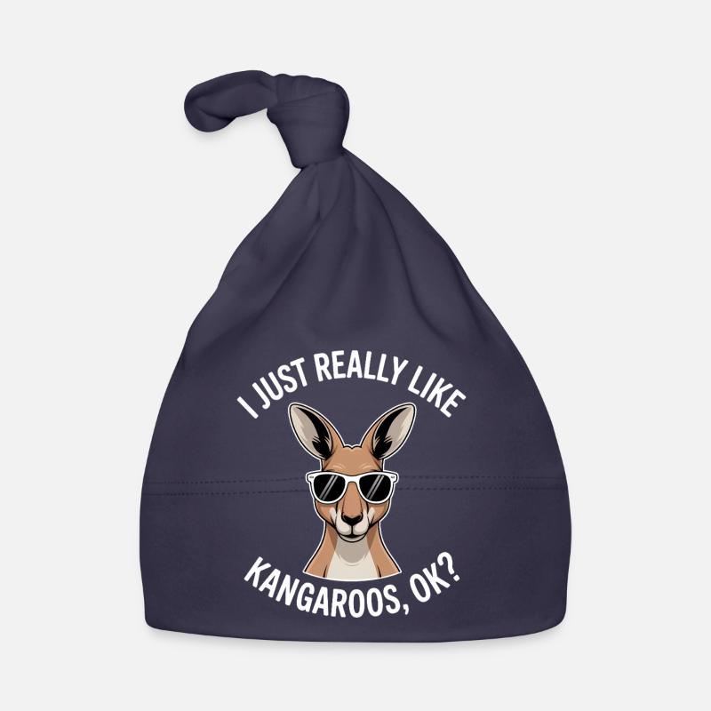 Kangaroo Saying Kangaroo Funny Kangaroo Gift Organic Baby Cap