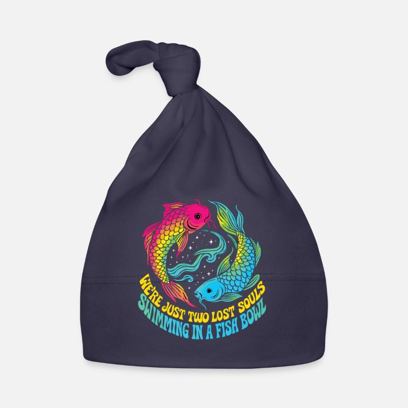 Deux âmes perdues - Poisson Koi Retro Bonnet bio Bébé