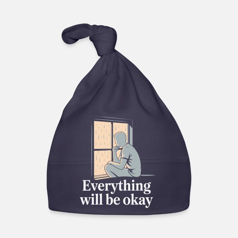 Rainy Window Hope Silhouette Organic Baby Cap
