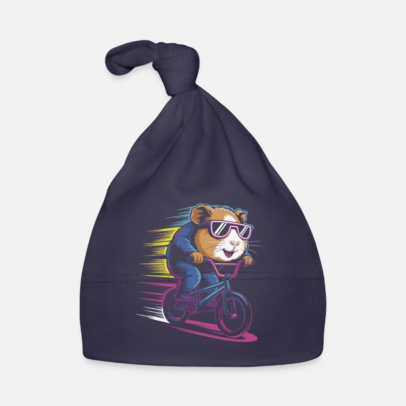 Rasender Hamster Radler Baby Bio-Mütze
