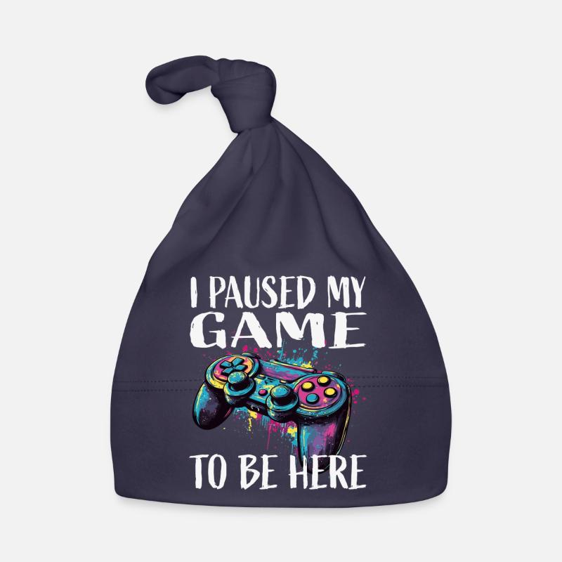 I paused my game – Controller Art Organic Baby Cap