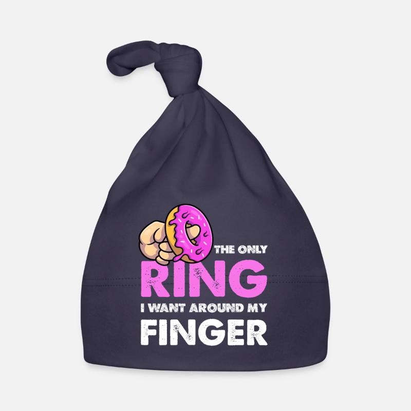 Only the donut ring on the finger Organic Baby Cap