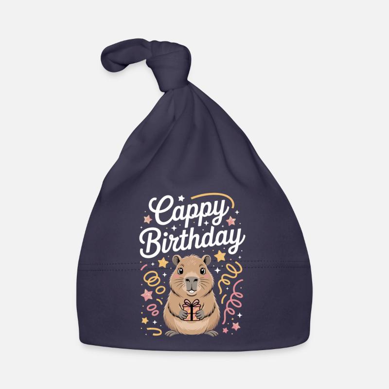 Capybara Anniversaire Cappy Anniversaire Drôle de capy Bonnet bio Bébé