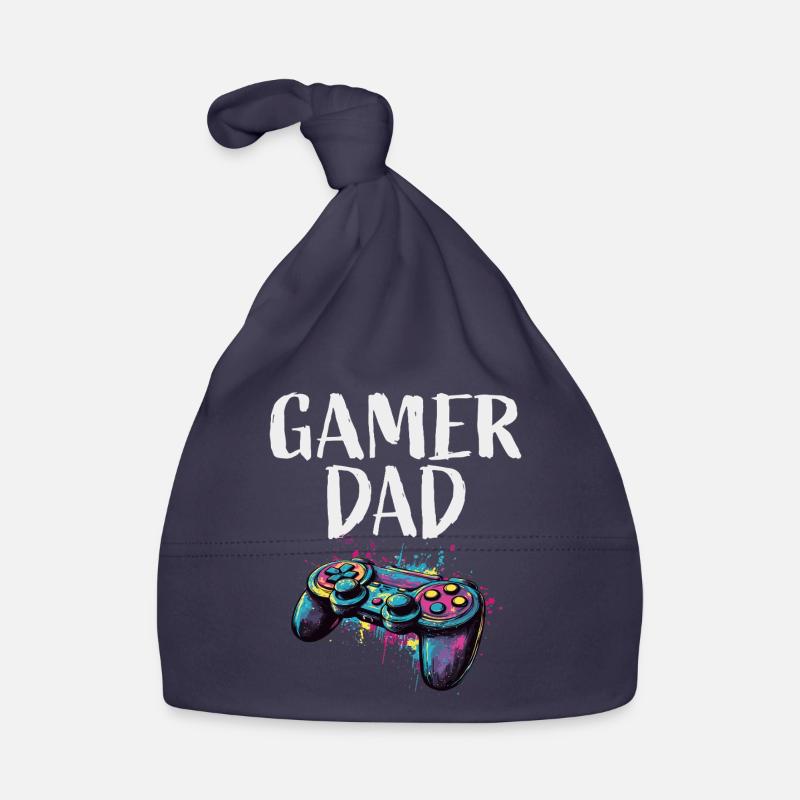 Explosion de couleurs de la manette Gamer Dad Bonnet bio Bébé