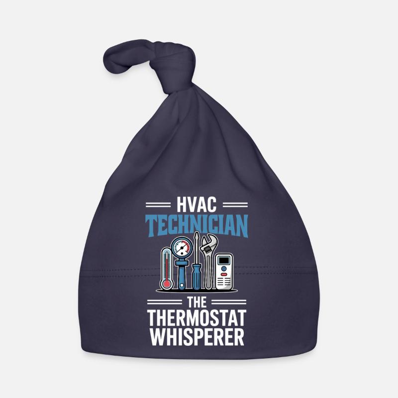 Thermostat Whisperer HVAC Technician Gift Organic Baby Cap