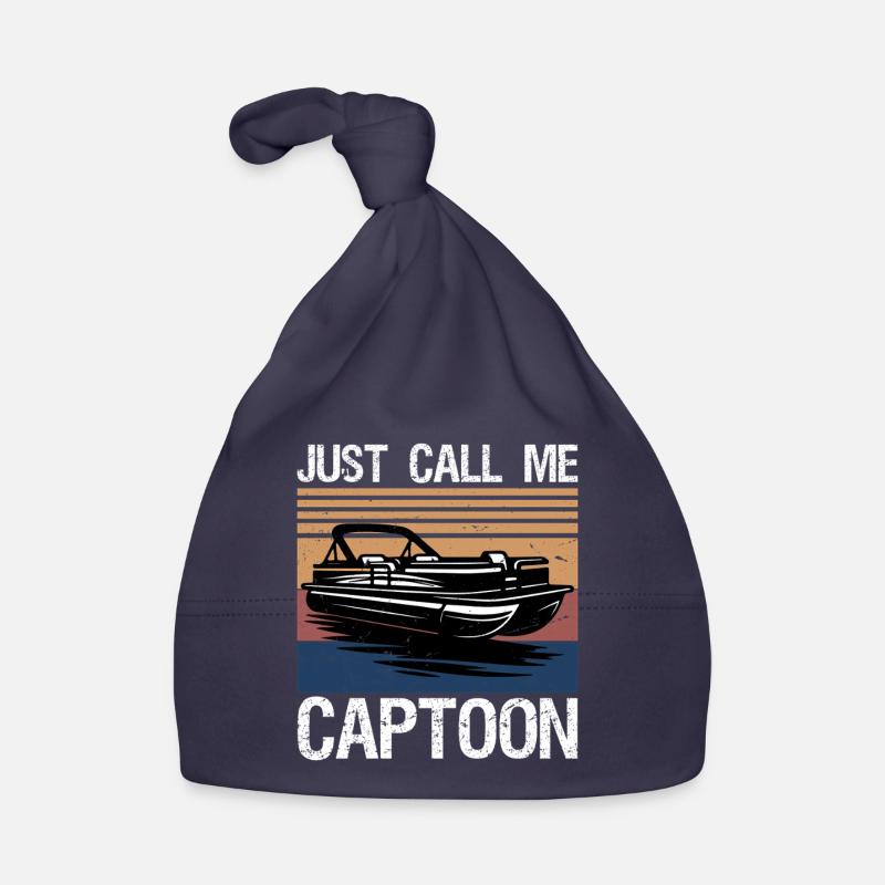 Appelez-moi simplement capitaine drôle de bateau ponton Bonnet bio Bébé