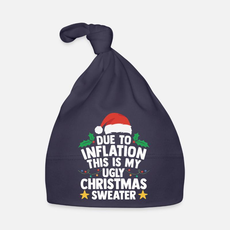 Pull Moche De Noël Inflation Humour Cadeau Laid Bonnet bio Bébé