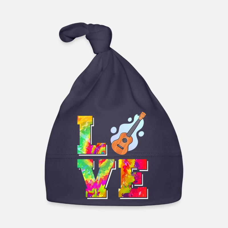 Ukulélé hawaïen uke tie dye love Bonnet bio Bébé